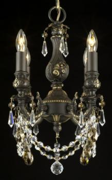 Lámpara dormitorio - Lampara con acabado bronce antiguo - Cristal Asfour